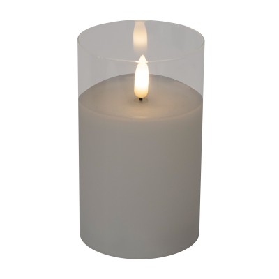 LED sviečka v skle, Ø7,5x12,5 cm - CD 1